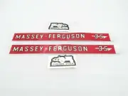Bonnet Decal Sticker Set Fits For Massey Ferguson MF35 35 FE35 Tractor # AU