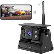 Solar Magnetic Wireless Reverse Backup Camera for Truck Trailer RV Android iOS