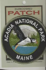 Acadia National Park Maine Souvenir Puffin Patch Maine 005