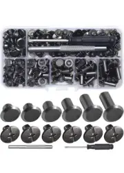 110 Sets Chicago Screws Leather Rivets Assorted Screw Rivets Chicago Binding