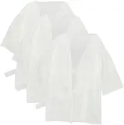 [Baluue] 3pcs Disposable Bath Robes for Women Versatile Fits All Salon Gowns Comfortable Spa Attire for Clients for Sauna Spa Use Elegant Design