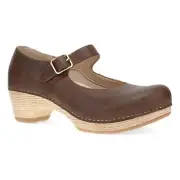Dansko Lilah Women's Casual Sandals, Tan Oiled Pull Up, W37