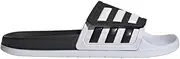 [adidas] Unisex Adilette Slides Sandal, Black/White/Black (TND), 12 US Men