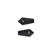 (W) Louis Vuitton LV Backstage Hair Clip Leather