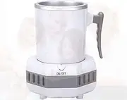 New Portable Countertop Small Ice Maker Machine Fast Mini Smart Beverage Cooler Cup Quick Ice Making Car Ice Machine Home Camp Party for Cola Wine Beer Drinks,White