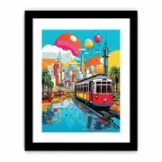Dubai Pop Art Framed Print