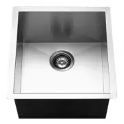 Houzer 17" x 18" Stainless Steel Undermount 0-Radius Single Bowl Bar/Prep Sink