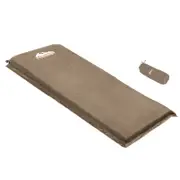 Weisshorn Self Inflating Mattress Single Camping 10CM Coffee