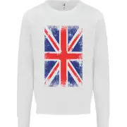 King Charles Coronation Union Jack Flag Great Britain Kids Sweatshirt Jumper