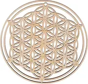 CORHAD 1pc Wall Decoration Geometry Wall Art Exquisite Wood Wall Hanging Decoration for Home Delicate Geometric Pattern Pendant Home Decoration Ornament Crafts Wall- Wooden Boxwood Charm