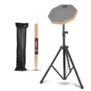 8-Inch Snare Drum Pad Practice Drum Pad With Drumsticks And Drum Pad Stand
