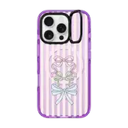 iPhone 16 Pro Impact Ring Stand Case MagSafe Compatible Ribbons & Stripes Petite