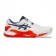 Asics GEL-Resolution 9 2E [1041A376-102 男 網球鞋 比賽 寬楦 澳網配色 白藍