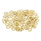 110Pcs Brass Flat Washer, M3 3/16"x1/16"x0.14mm Fenders Washers Assortment