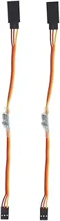 OSALADI 2pcs High Voltage Steering Gear 3v-24v for Model Airplane Robotic Car Easy Signal Reversal for Steering Gear Accessories