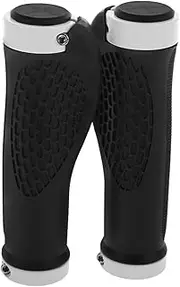 LOORGVEL 1 Pair Ergonomic Dual Locking Bike Handlebar Grips Secure Stable Slip Design for Mountain Bikes Bicycles Scooters Easy Installation Multiple Color Options