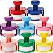 YOUEON 8 Color Flat Top Ink Blending Brushes, Craft Blender Brushes Set, Round Ink Blending Tools with Soft Bristles & Color Coded Stand for Card Making, Stamping, Painting, Drawing
