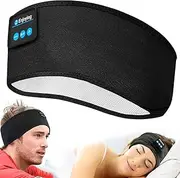 GLOBAL TECH Bluetooth Sleep Headphones Headband, Wireless Music Headband, Sports Sleeping Headphones with Ultra-Thin Stereo Speakers for Running, Sleeping, Travel, Yoga (Black)