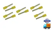 10pcs 16 Gauge Wire Ferrule Amplifier Speaker 16 AWG Tin Copper Amp Ferrules
