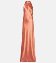 [Galvan] Galvan Sienna satin gown AU 8 brown