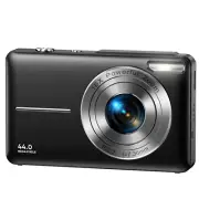01DC403 44.0 MP 1080P Digital Camera 16X Digital Zoom and Shoot Camera, Black