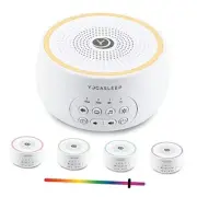 Dreamcenter Multi Sound White Noise Machine with Night Light, Sleep Timer, 26