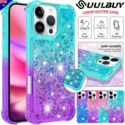For iPhone 16 15 14 13 12 11 Pro Max XS XR 8/7 Case Clear Liquid Glitter Cover