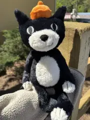Jellycat Jack Cat Black White 25th Anniversary Tuxedo NWT Plush Soft Kitty
