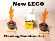 New LEGO Cauldron Rock Concert Gear Lot of 2 Flaming Halloween Wedding Altar