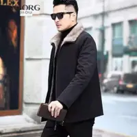 在飛比找ETMall東森購物網優惠-length men fur coat cotton-pad