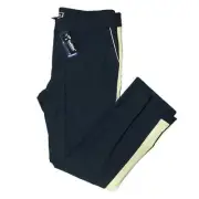 Golftini Stretch Ankle Pant 27" - Black/Camel - X-Large