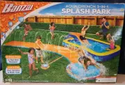NEW Splash Park 3-IN-1 Banzai Water Slide Kiddie Pool Sprayer Backyard Fun