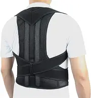 XS-5XL Plus Size Fully Adjustable Back Brace Posture Corrector Women Men Comfort Full Back Support Belt Shoulder Straightener Improve Hunchback And Prevent Scoliosis(Medium)