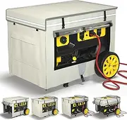 Generator Covers,Generator Covers While Running,32x24x24 Inches,1680+400D Double Layer,Portable Heavy Duty Dustproof/Waterproof GeneratorCovers, for 5000W-10000W Frame Generators, Beige