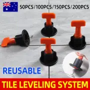 50-200X Tile Leveling System Clips Levelling Spacer Tiling Tool Floor WallWrench