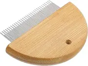 Wooden Horse Brush Farm Supplies Horse Care Metal Horse Brush Horse deshedding Brush Hair Remover Tool Beauty Spatula Horse Hair Comb Undercoat rake Horse Cleaning Scraper pet Goat