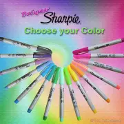 Sharpie Marker - Designer Colors - Ultra fine point permanent - Choice of Color