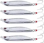 Reflective Fishing Lures,Metal Realistic Hard Lures | Fish Gears with Red Eyes Reusable Design for Anglers Enthusiast Fisherman