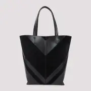 [Phoebe Philo] Phoebe Philo-Black Pot Cabas Calf Leather Tote Bag-Donna OS OS