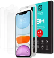 [3 Pack] ZUSLAB iPhone 11 Pro Max / XS Max 6.5" Tempered Glass Screen Protector with Installation Alignment Frame Compatible with Apple
