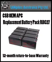 CSB OEM APC Replacement Battery Pack RBC27 UPS 3000 SU2200RMXL3U SU3000RMXLI3U