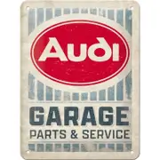 Nostalgic-Art 15x20cm Small Metal Sign Audi Garage
