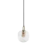 Sunny Modern Clear Glass Medium Hanging Pendant Light Lamp - Clear.