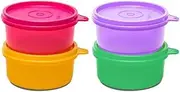 [Tupperware] Tropical Plastic Container Set, 230ml, Set of 4, Multicolour