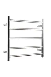 Decaura Electric Heated Towel 5 Rungs Chrome Round Rack Warmer Stainless Steel