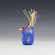 NATIVE AMERICAN NAVAJO FOLK ART CHICKEN ORNAMENT BY EDITH & GUY JOHN