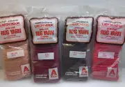 Latch Hook pre-cut rug yarn Lot of 4 new sealed Columbia-Minerva Colors
