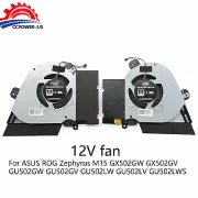 CPU+GPU 12V Fan for ASUS ROG Zephyrus M15 GX502GW GU502 GX502GV 12V
