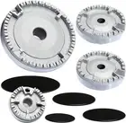 Qeunrtiy Cooker Hat Set Stove Lid Upgraded, Oven Gas Hob Burner Crown Flame C...