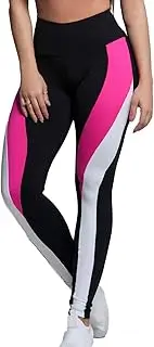 [Generic] Womens Yoga Pants High Waisted Sports Solid Color Full Length Buttery Soft Regular & Plus Size, Hot Pink, Medium